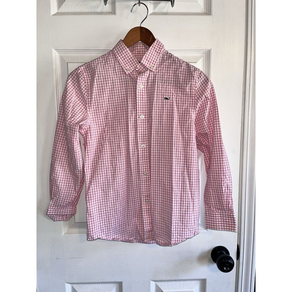 Set of‎ 2 Youth Gingham Check Long Sleeve Vineyard Vines Ralph Lauren Boys S - Picture 3 of 14
